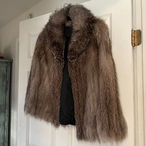 Luxurious Vintage Brown Fur Coat